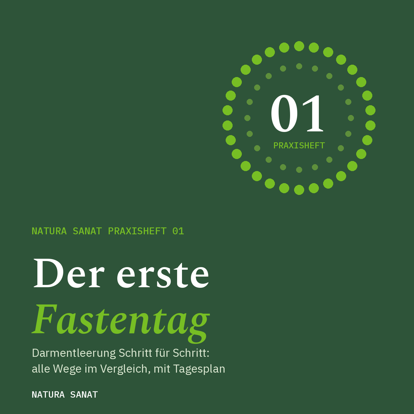 Titelseite Praxisheft 01: Der erste Fastentag